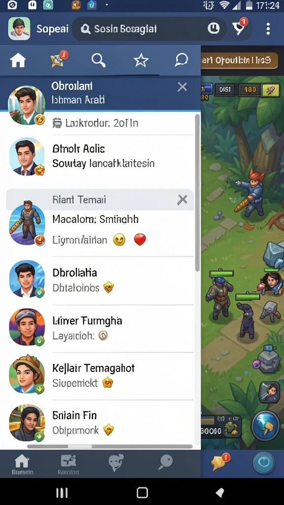 gatotkaca123 - Tampilan grafis menawan saat menjelajahi hutan.