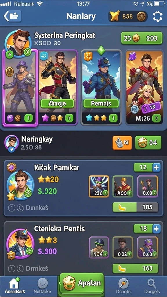 pcx777 - Gambar antarmuka utama game PCX777 yang menawan.